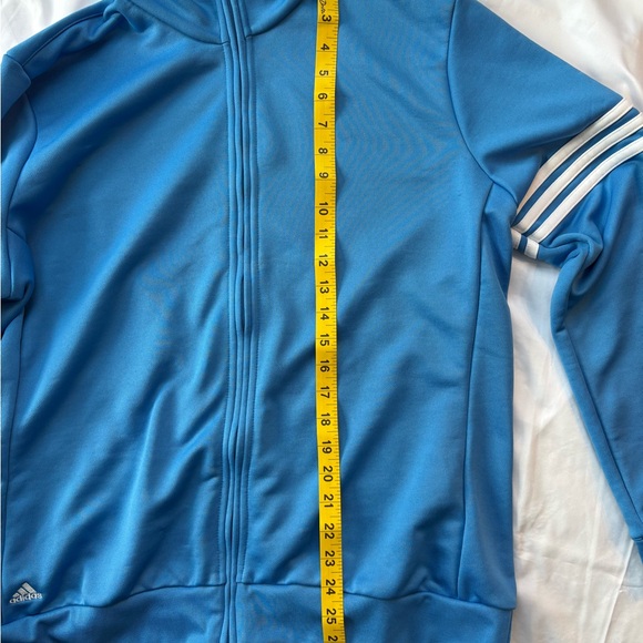 Adidas Golf Zip-Up Track Jacket Blue Sz 2XL - Picture 5 of 7